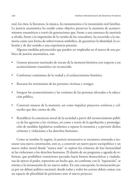 Aportes psicosociales - IIDH