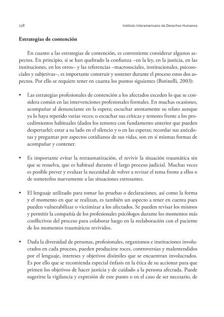 Aportes psicosociales - IIDH