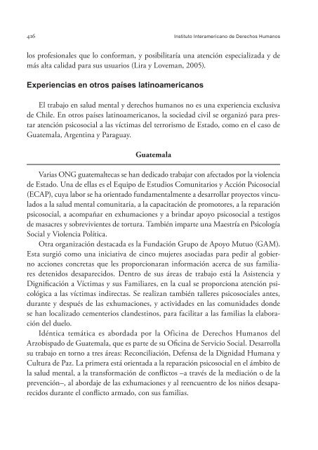 Aportes psicosociales - IIDH