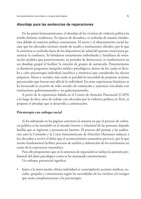 Aportes psicosociales - IIDH