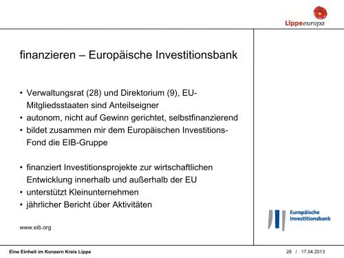 Flyer "Wie funktioniert eigentlich die EU?" - Europe Direct Kreis Lippe