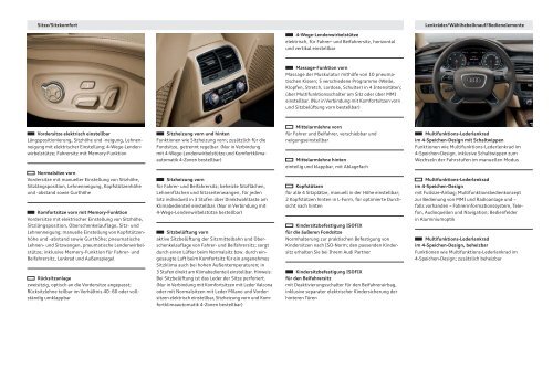 Audi A7 Sportback - Alle Kataloge