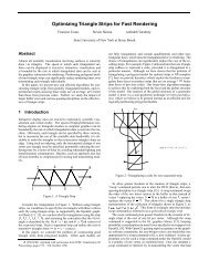 Optimizing Triangle Strips for Fast Rendering - Computer Science ...