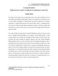 'Crossing Thresholds': Radical Notes in Women's Writings ... - JPCS