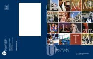 Undergraduate Catalog 2010-2012 - Immaculata University