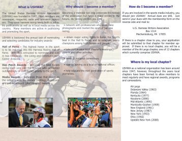 What is USHWA? - United States Harness Writers Association