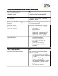 Stappenplan Aangepast sporten binnen uw ... - SportServiceDesk