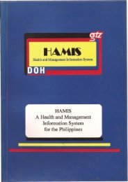 HAMIS . A health and management information ... - Detlef Schwefel