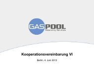Kooperationsvereinbarung VI - GASPOOL