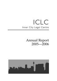 Annual Report 2005â2006 - Inner City Legal Centre