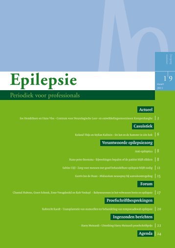 Epilepsie, periodiek voor professionals (maart 2011) - Nederlandse ...