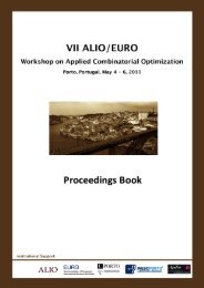 ALIOâEURO 2011 Proceedings - Faculdade de Engenharia da ...