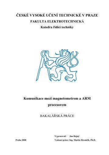 Komunikace mezi magnetometrem a ARM procesorem - wiki