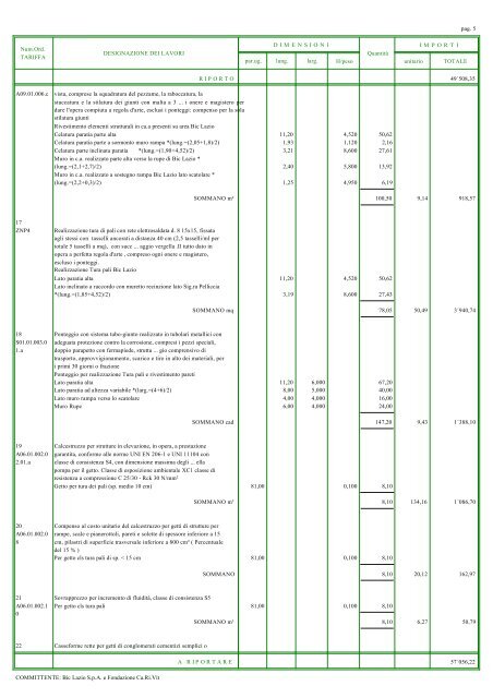 Allegato E - Computo Metrico Estimativo - Biclazio.it