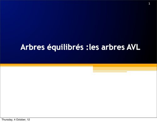 Arbres AVL - exemple - UQAC