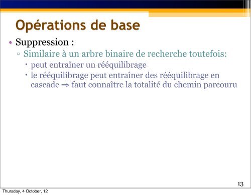 Arbres AVL - exemple - UQAC