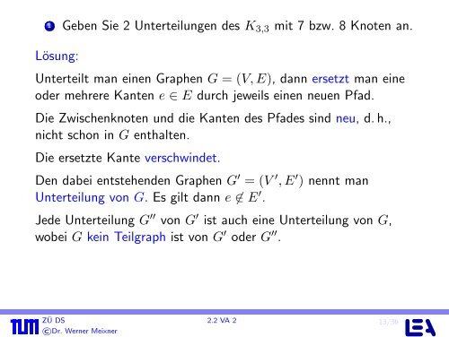 ZentralÃƒÂ¼bung Diskrete Strukturen (zur Vorlesung Prof. Mayr)