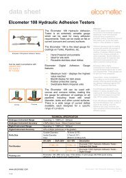 Elcometer 108 Hydraulic Adhesion Testers