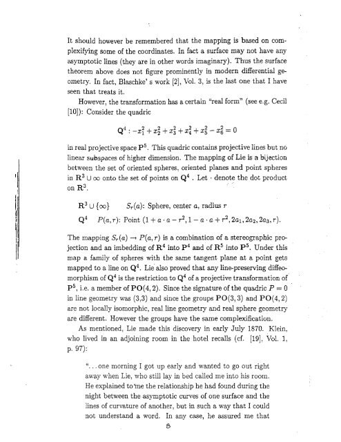 Sophus Lie, the mathematician