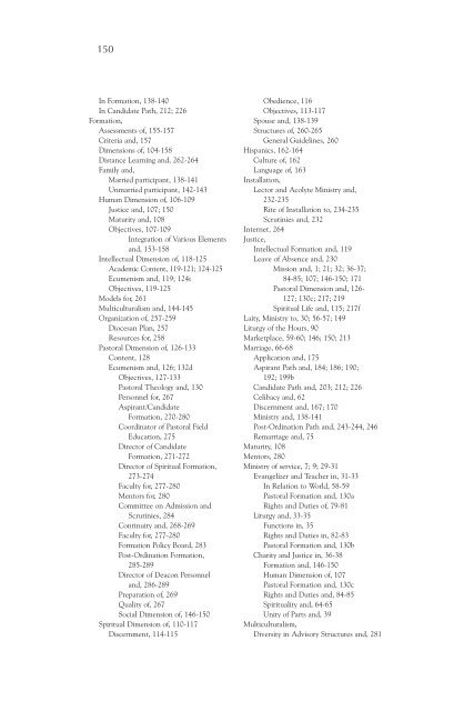 National Directory for the Formation, Ministry and Life of Permanent ...