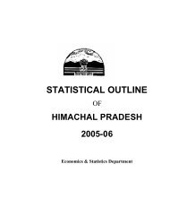 Statistical Outline 2005-06 - Planning Department, Himachal Pradesh
