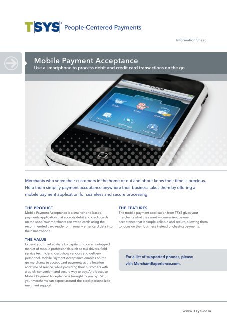 Mobile Payment Acceptance - TSYS