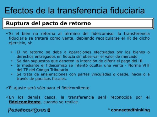 Aspectos tributarios del fideicomiso bancario - La Fiduciaria