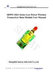 SRWF-1021 User Manual