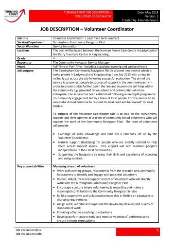 Food Pantry Coordinator Job Description Food Pantry Coordinator Job Description