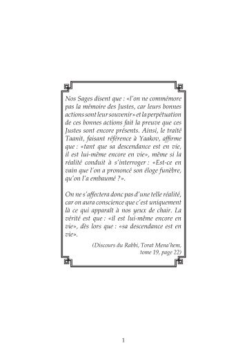Discours du Rabbi, 10 Chevat 5711-1951 - Hassidout