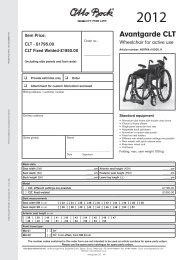 Otto Bock Avantgarde CLT Brochure - The Mobility Aids Centre