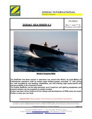 zodiac sea-rider 6.3 - De Wolf Maritime Safety