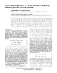 Combined Steam Reforming and Partial Oxidation of Methane to ...