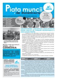 ,iata muncii - AJOFM - Hunedoara