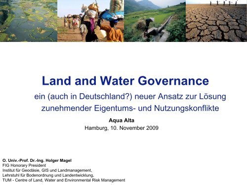 Land and Water Governance - Lehrstuhl für Bodenordnung und ...