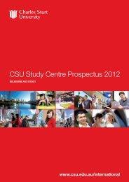 CSU Study Centre Prospectus 2012 - Oceanic Consultants