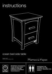 mamas and papas ocean cot bed instructions