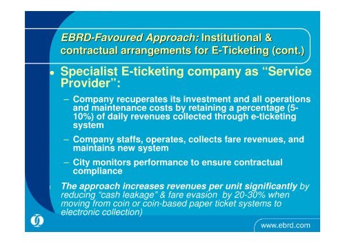 The Importance of E-Ticketing to Public Transport in Romania - URTP