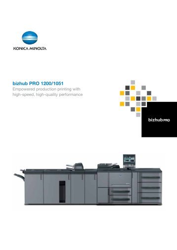 bizhub PRO 1200/1051 - Konica Minolta