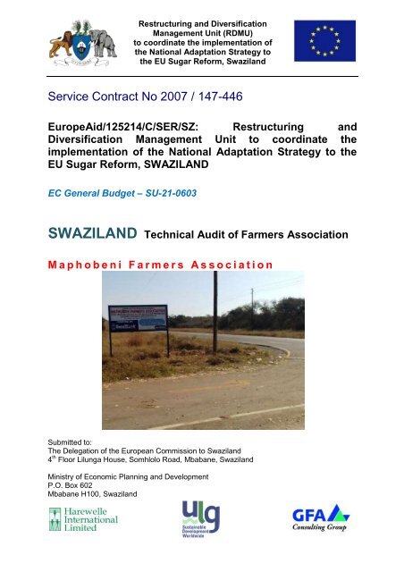 Service Contract No 2007 / 147-446 - Swaziland