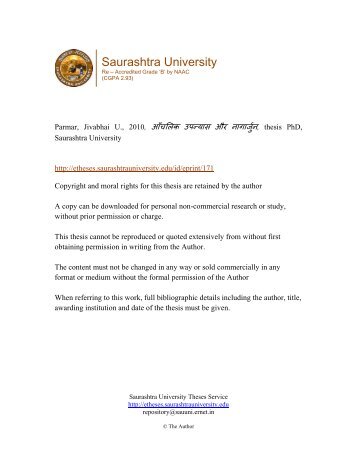 Download (943Kb) - Etheses - Saurashtra University