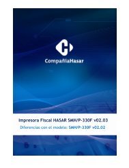 Impresora Fiscal HASAR SMH/P-330F v02.03 - Grupo Hasar