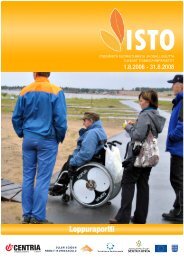 ISTO-hankkeen loppuraportti (PDF) - Centria tutkimus ja kehitys