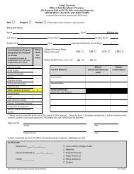 minor declaration form - College of Arts and Sciences - Lehigh ...