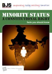 Minority Status Brochure - Bharatiya Jain Sanghatana