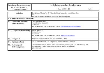 Leistungsbeschreibung HeilpÃ¤dagogisches ... - Leo-Lionni-Haus