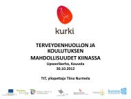 Tiina Nurmela, Turun ammattikorkeakoulu (KURKI-Diploman ...