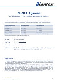 Ni-NTA-Agarose - Biontex Laboratories