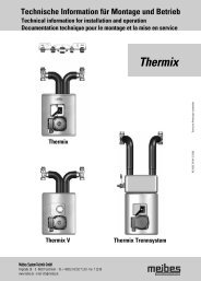 1. Verbindung Thermix - Meibes