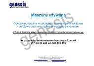 Maszyny używane - maszyny | urządzenia piekarnicze